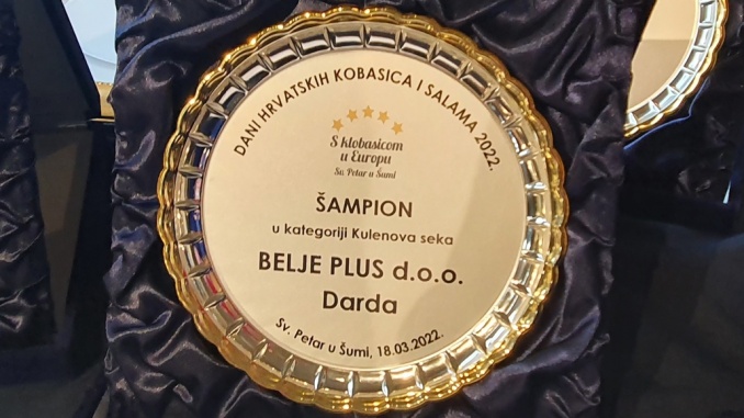 Šampionska kulenova seka plaketa nasl