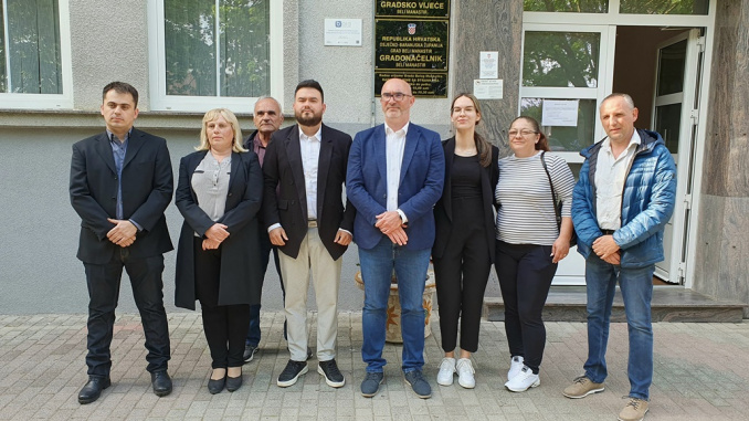 Predaja potpisa za kandidaturu za gradonačelnika Grada Belog Manastira - Andrej Jurić - SDP
